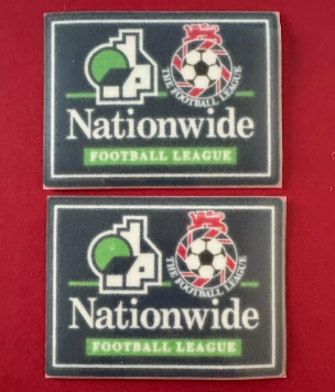 Nationwide 1996-2000 Football League pair patch player size Iron On UK STOCK for Football Shirt