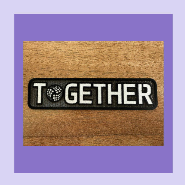 together flock patch for football league football shirt lextra
