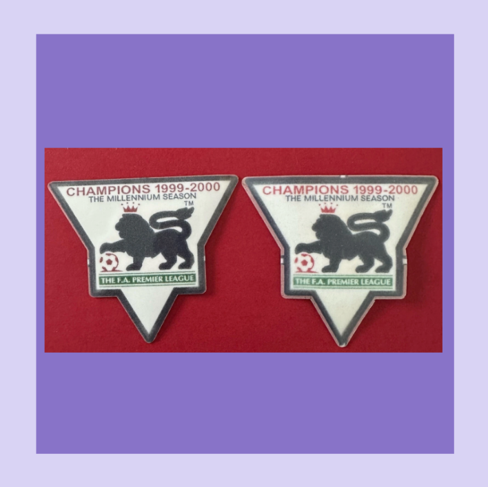 premier league epl 1999-2000 champions sleeve patch for football shirt lextra