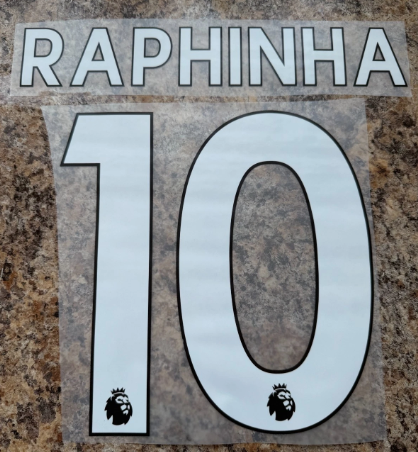 raphinha 10 nameset for leeds united football shirt EPL premier league white
