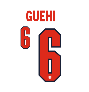 Guehi #6 England 2026 Home Name and Number for Football Shirt