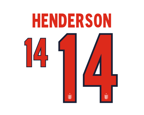 Henderson #14 England 2026 Home Name and Number for Football Shirt