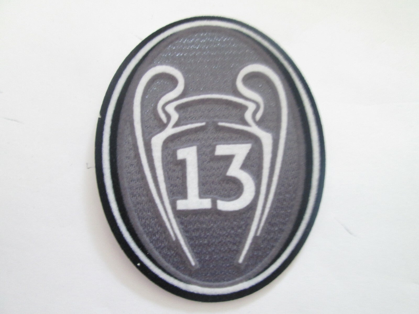 13 x Real Madrid Champions League player size  Iron On Heat Press badge UK STOCK