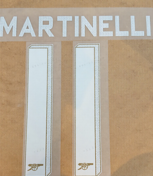 Arsenal MARTINELLI 11 2023-2025 HOME PLAYER SIZE CL NAMESET