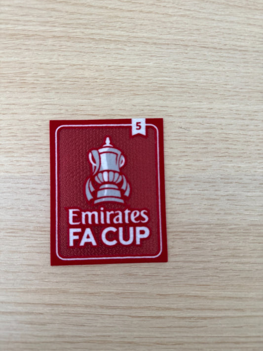 2022-2025 5 Winners Fa Cup patch player size  Iron On Heat Press Everton Wolves
