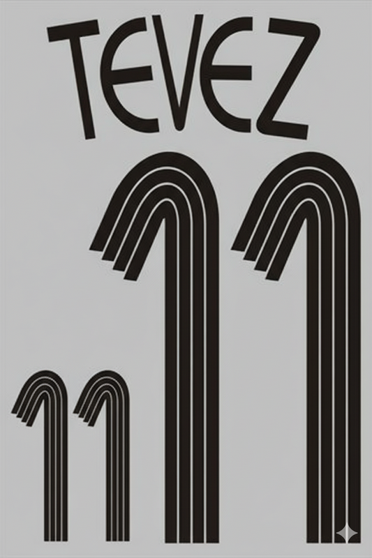 Tevez #11  Argentina Home 2006 choose  Player Size  Nameset Football