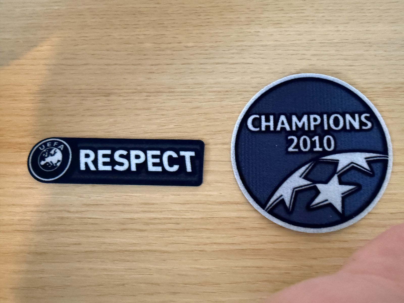 Inter Milan 2010 Champions League Winners Respect Patch Badge Iron On Heat Press