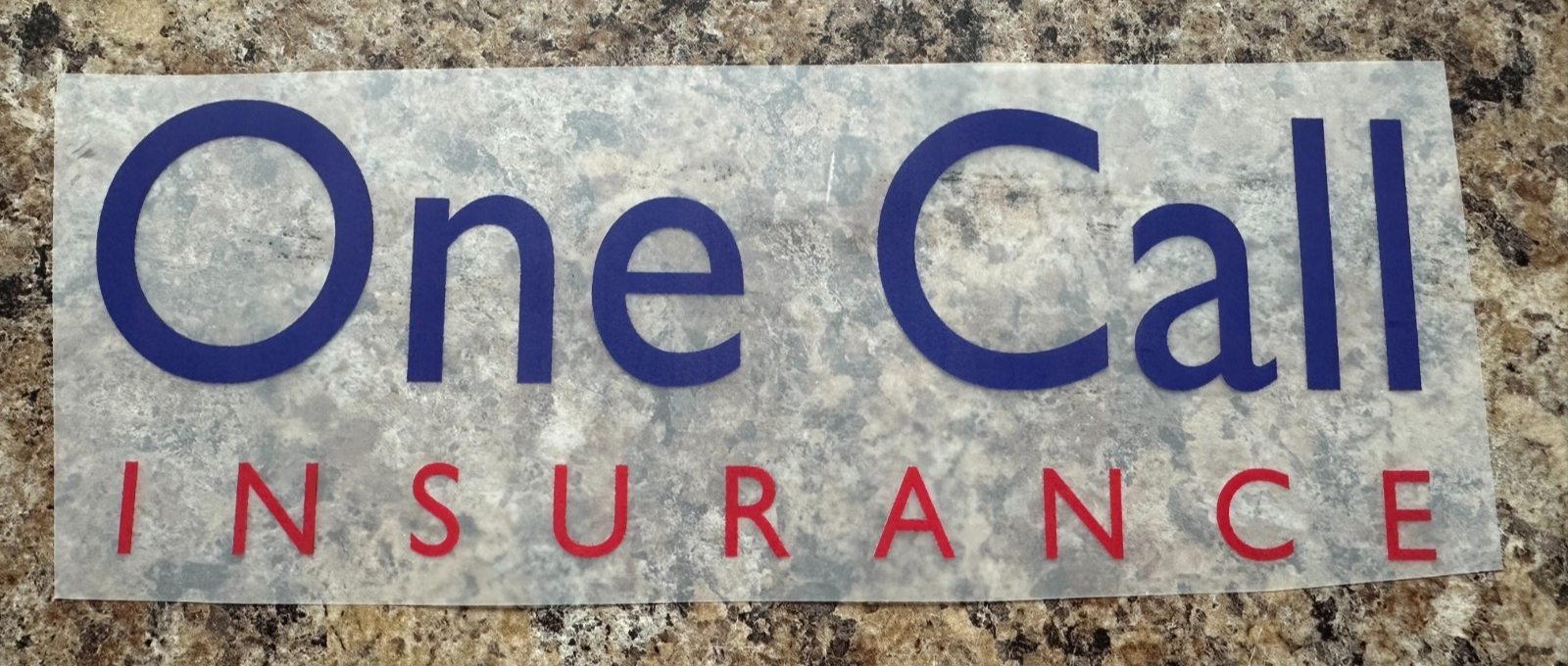 Doncaster Sponsor Patch One Call Insurance PLASTIC Repro for Football Shirt