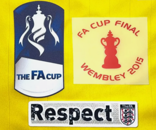 2014-2015 FA Cup Badge Match Detail Patch and Respect  UK stock Arsenal