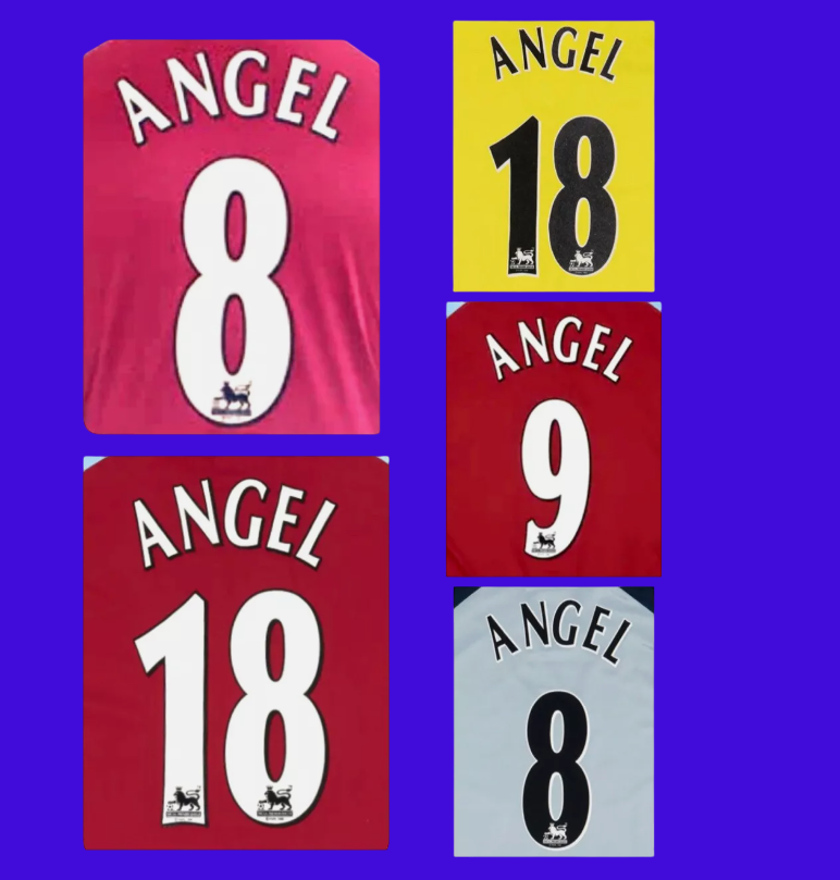 Angel Choose 1997-2007 Player Size Premier League  Nameset  UK STOCK Aston Villa