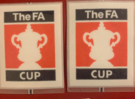 The FA CUP patch player size  Iron On Heat Press UK STOCK