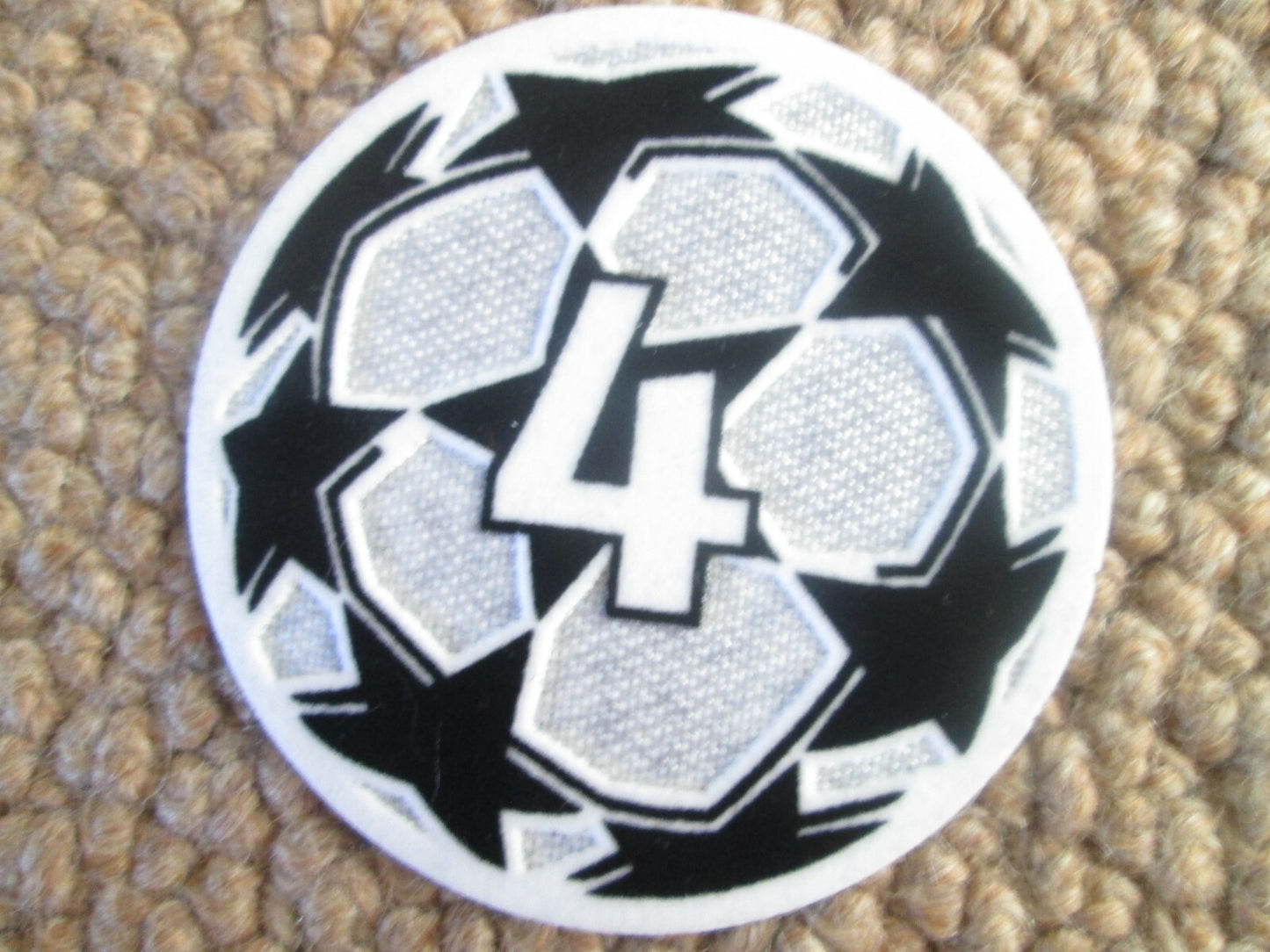 2021-2024 4 x Champions League patch player size  Iron On Heat Press UK STOCK