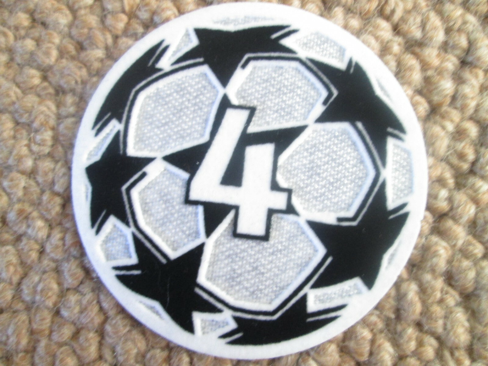 2021-2024 4 x Champions League patch player size  Iron On Heat Press UK STOCK