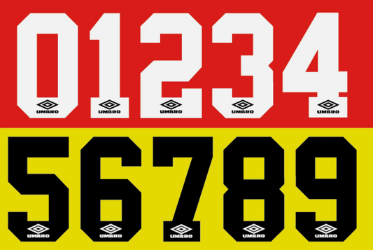Custom Any  Number Football Shirt Soccer Numbers Umbro 1994-1997 man utd
