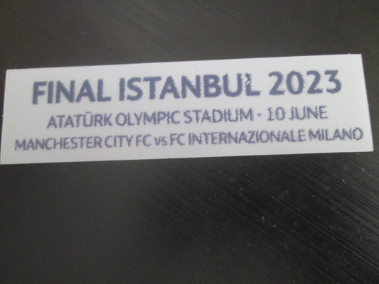 Champions League Final Match Detail 22/23 Football Shirt Patch Manchester City