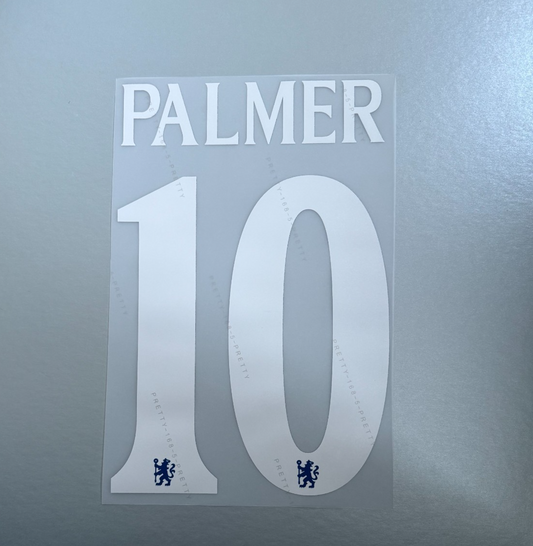 CHELSEA  Palmer 10 2025-2026 HOME AWAY PLAYER SIZE CL NAMESET