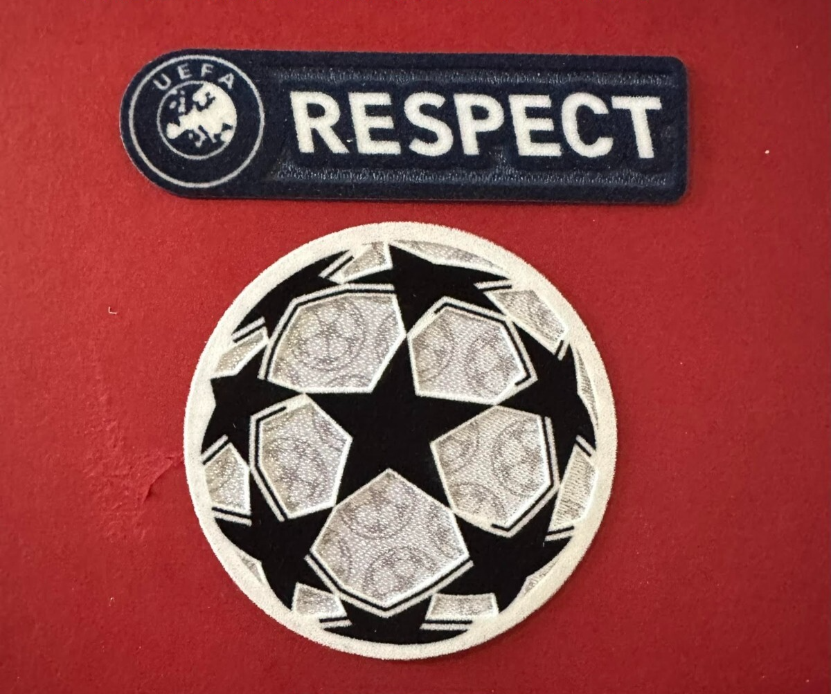 10-11 Starball and Respect Champions League patch player size Iron On Heat Press