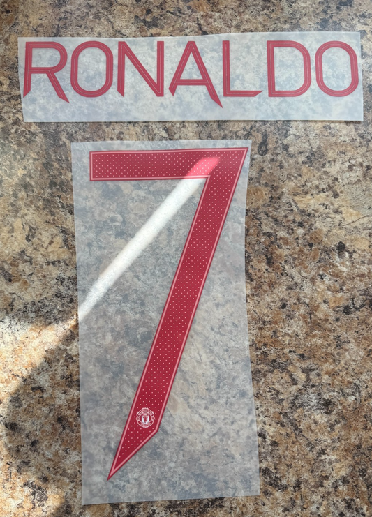 Ronaldo 2021-2022 CL cup NAME AND NUMBER SET Away Manchester united UK champions