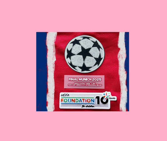 2025 Champions League Final PSG  patch player size 10 year Foundation UK