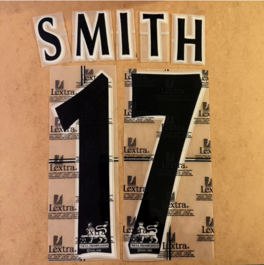 Smith #17 Leeds 1998-2003 EPL Player Size Premier League felt Nameset UK