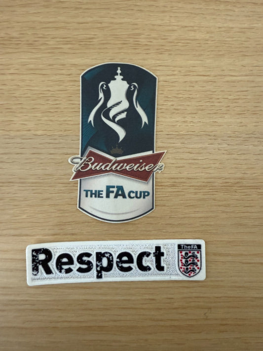 FA Cup Budweiser & Respect Football Patches 2012-2014 Arsenal Patch