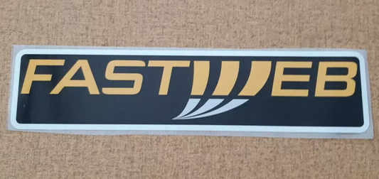 Juventus FastWeb Football Shirt Sponsor Replacement Patch Iron On