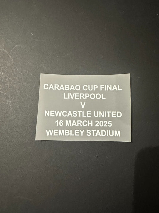 Carabao Cup Final Match Detail 2025 Patch Football Shirt Newcastle