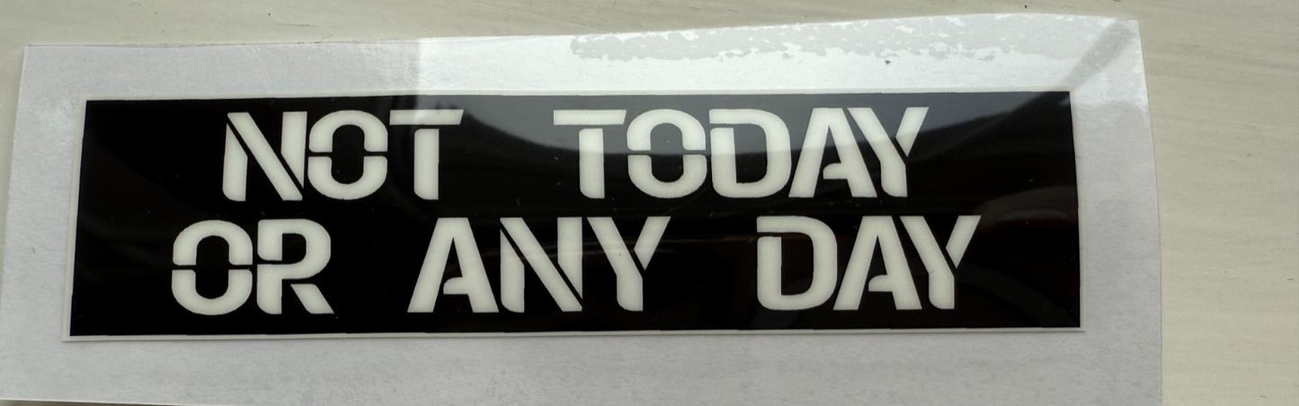 2020-2021 EFL Not Today or Any Day patch player size Iron On Heat UK