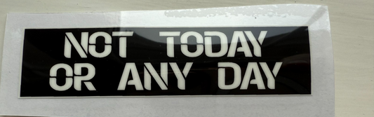 2020-2021 EFL Not Today or Any Day patch player size Iron On Heat UK
