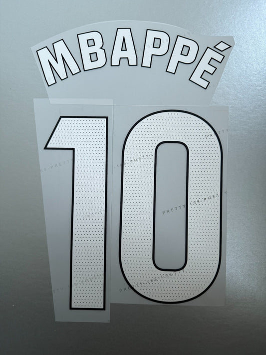 Mbappe  #10 2025-2026 Away Real Madrid  Player Size Nameset UK stock