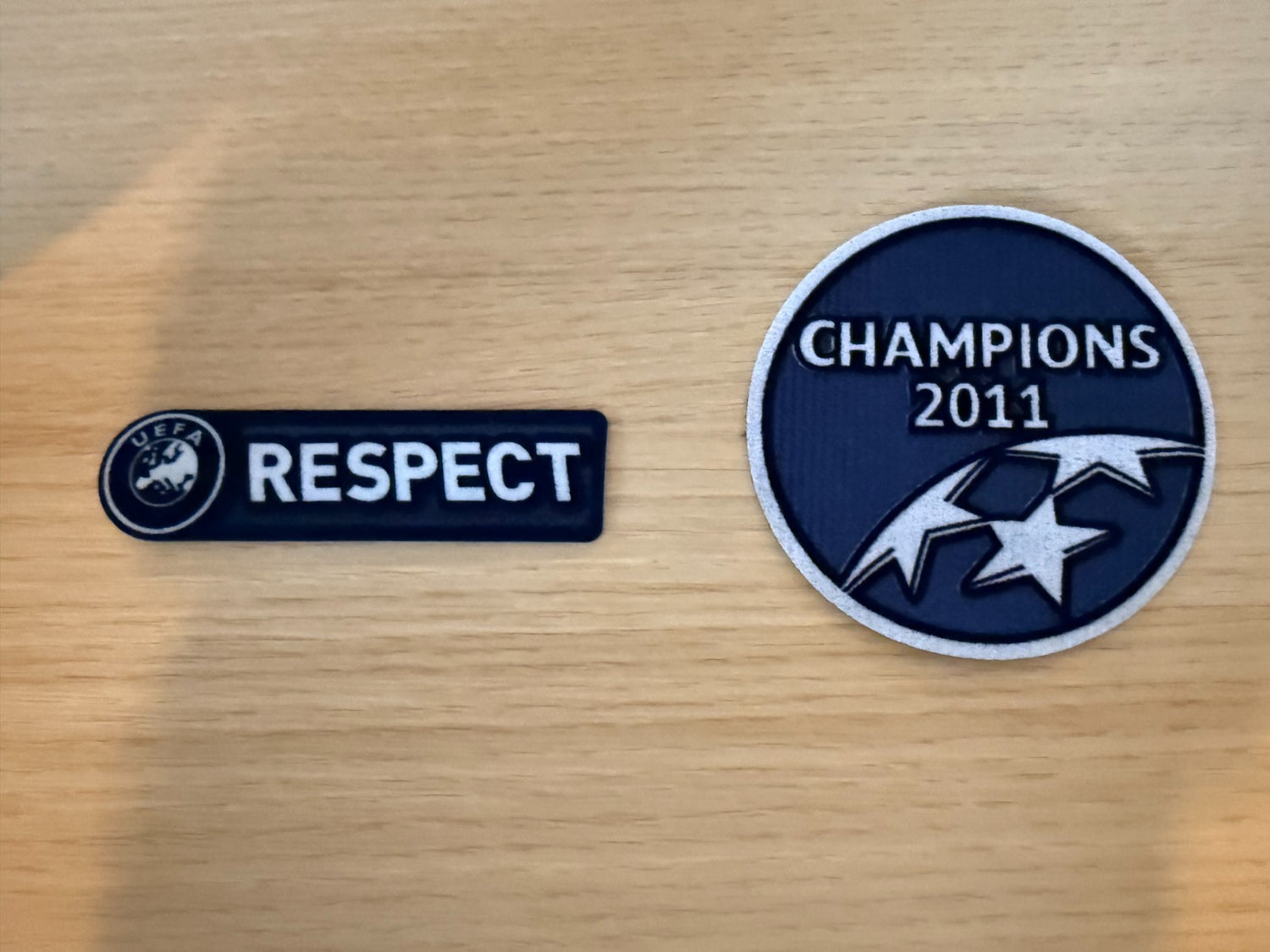 Barcelona 2011 Champions League Winners Respect Patch Badge Iron On Heat Press