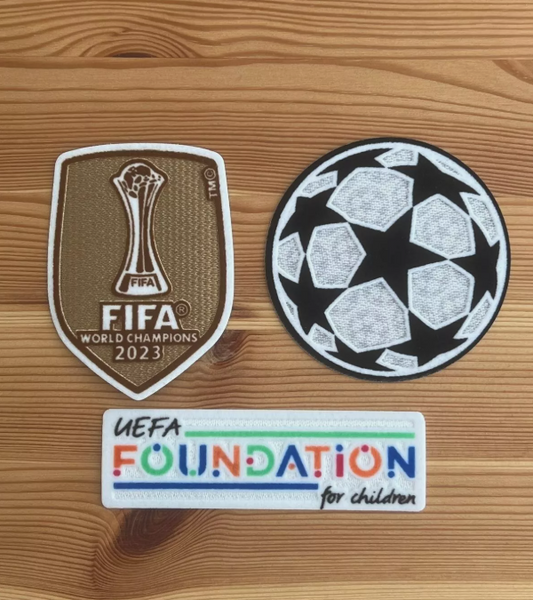 2024-2025 Club World Champions patch player size Iron On City Manchester City