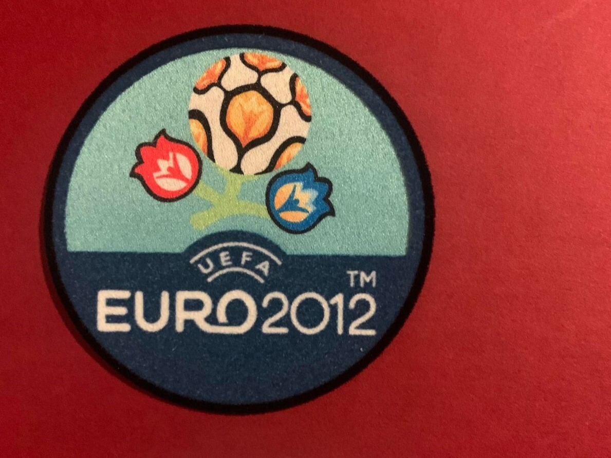 Euro 2012 patch player size  Iron On Heat Press badge UK stock