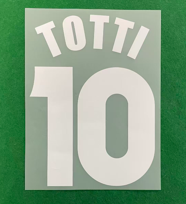 Totti  #10 1997-1998 Roma Home  Player Size Nameset UK stock
