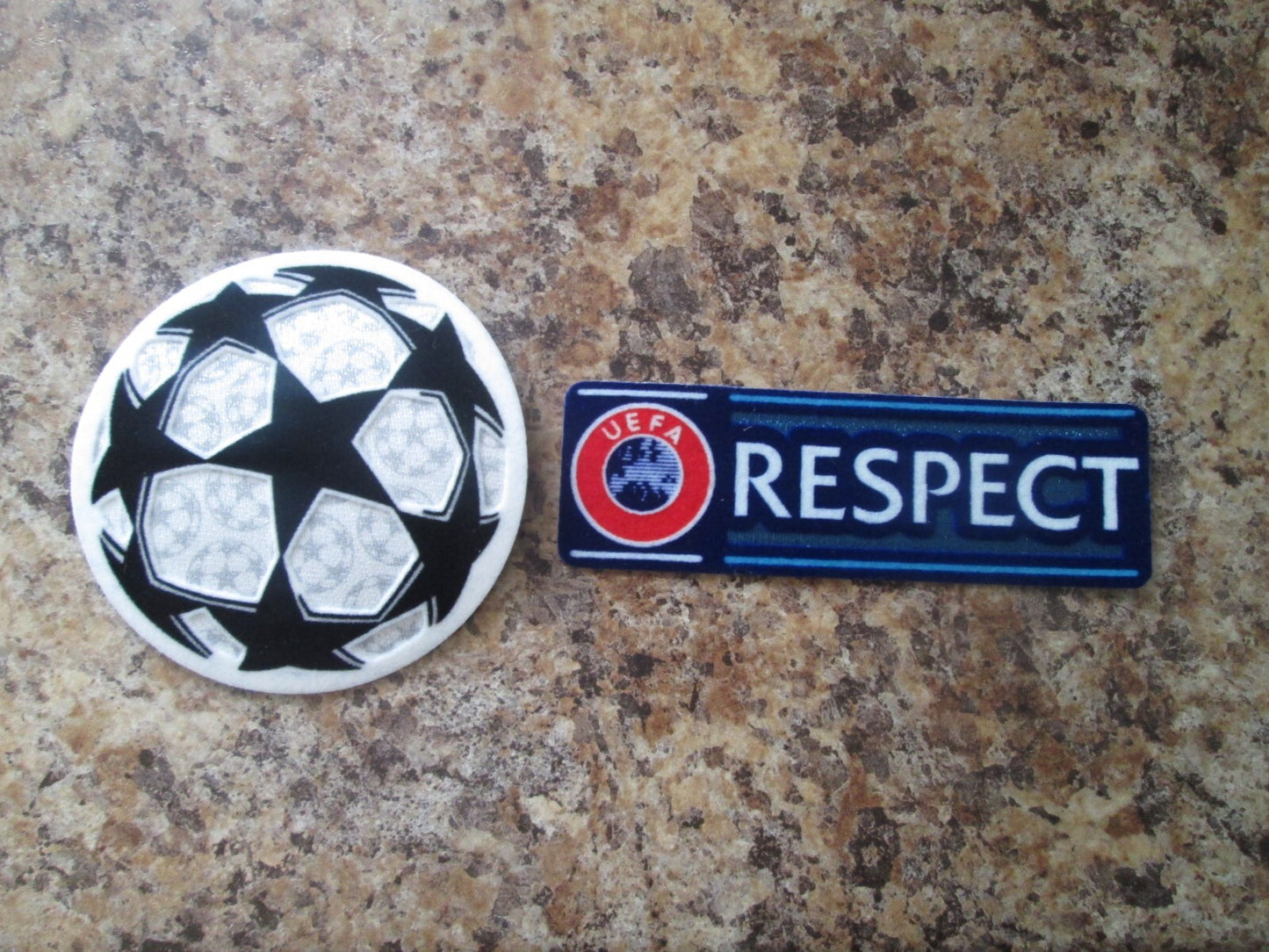 Champions League Starball & RESPECT Sleeve Badges Patches 2012-2021 badge iron