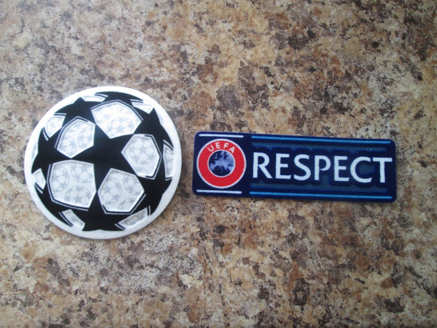 Champions League Starball & RESPECT Sleeve Badges Patches 2012-2021 badge iron