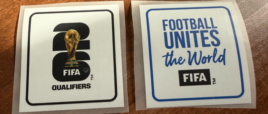 World Cup 2026 Qualifier Patch  Arm Sleeve Badge Iron On White Unites