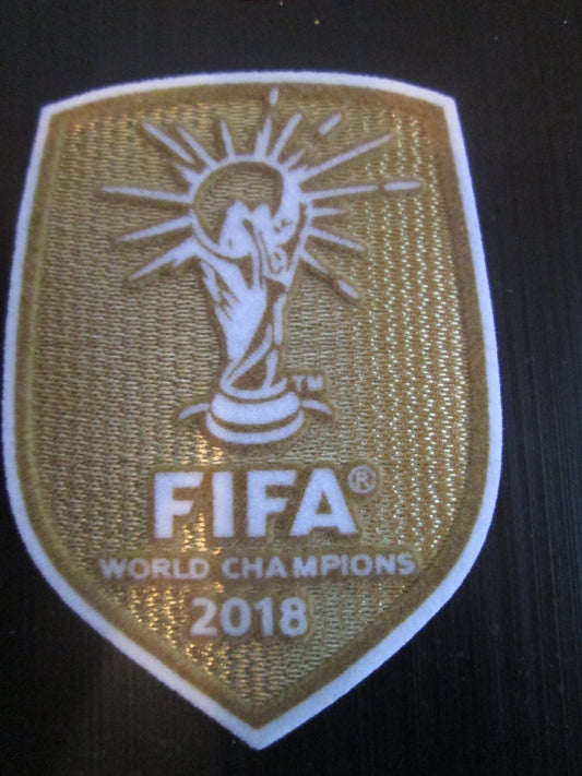 FIFA World Cup Champions 2018 Football Gold Badge Patch France football shirt UK