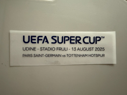 Uefa Super Cup 2025 Tottenham Spurs PSG Paris Match Detail Patch Football Shirt