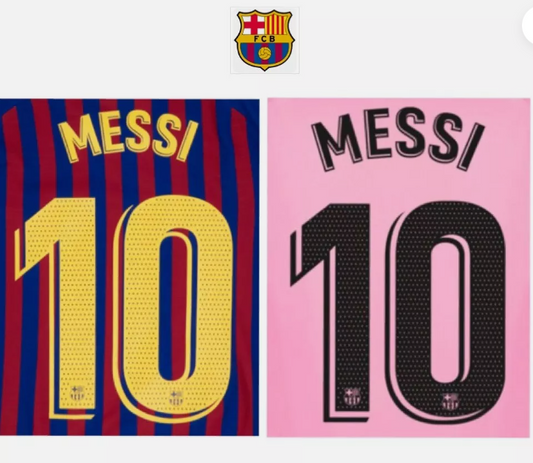 Messi 10 2020-2021 Away or Home  nameset player size football shirt
