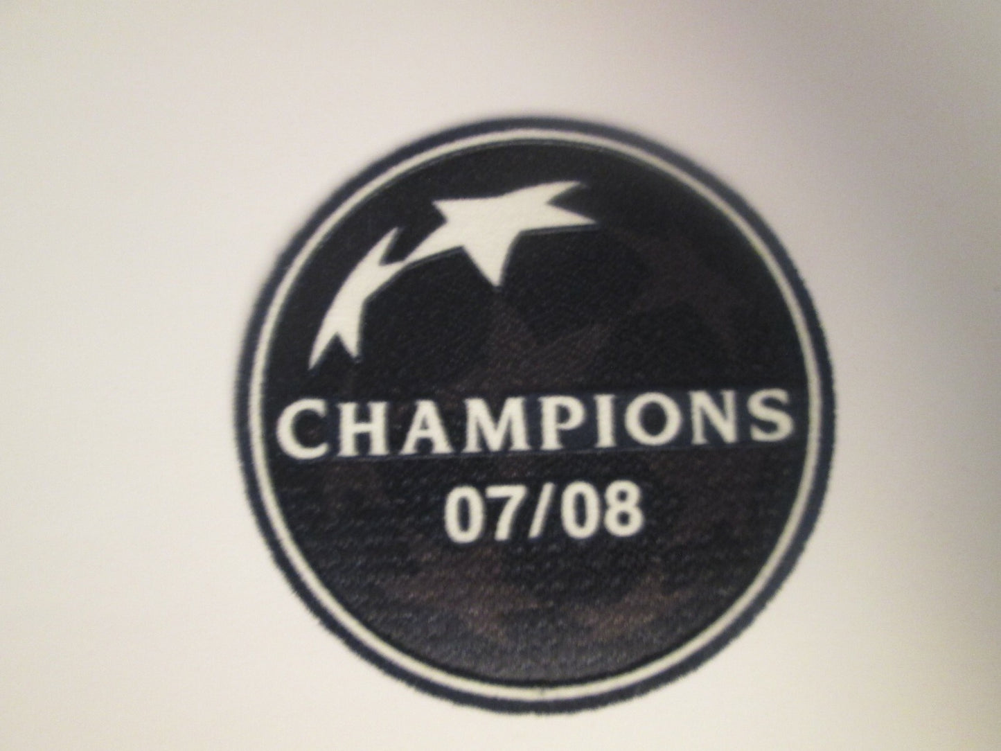 2008 Champions League Patch patch player size Iron On Heat Press Manchester utd