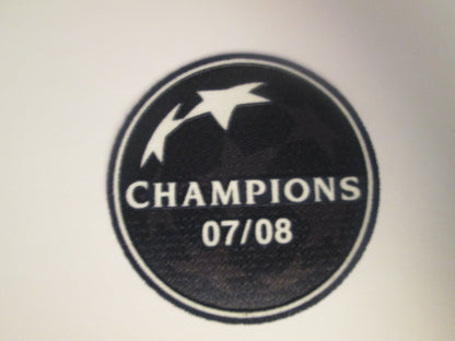 2008 Champions League Patch patch player size Iron On Heat Press Manchester utd