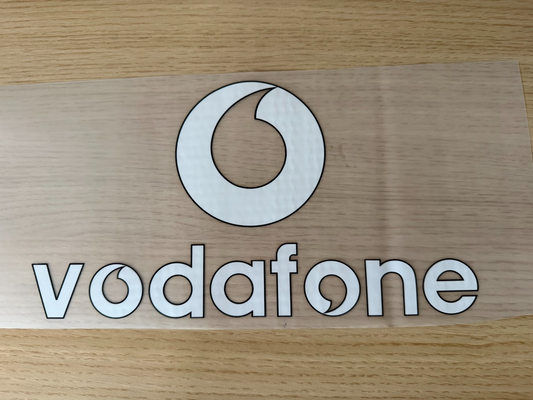 VODAFONE home white sponsor 2004/06 Football Heat Transfer Manchester United