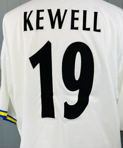 Kewell #19 Leeds 1998-2001 EPL Player Size Champions League felt Nameset UK