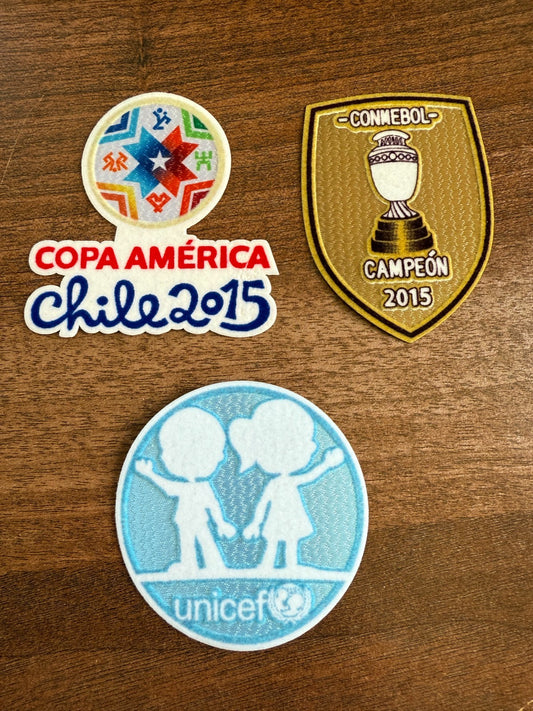 Copa America 2015 Argentina patch player size  Iron On Heat Press badge UK STOCK