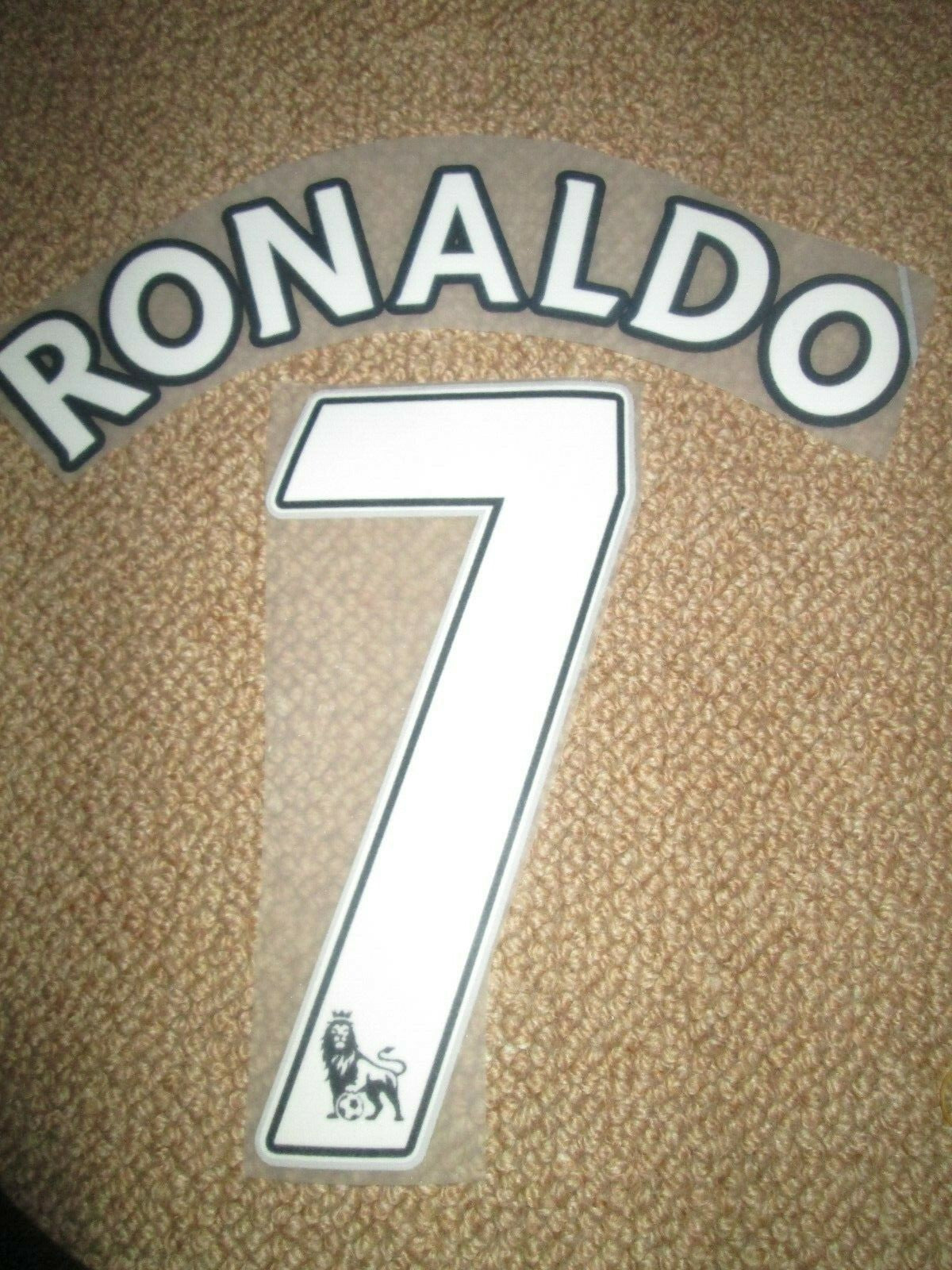 Ronaldo #7 2007-13 EPL Player Size Premier League Nameset Lextra Manchester Utd