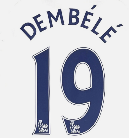 2013-2017 Dembele Spurs Tottenham  EPL NAME AND NUMBER SET, Navy UK