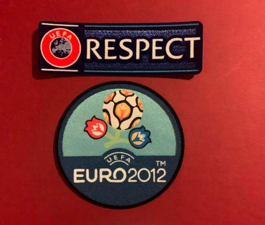 Euro 2012 patch player size  Iron On Heat Press badge UK stock and Respect patch