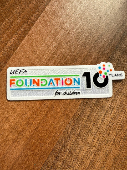 2024- Foundation for Children 10 yr patch  CL player size  Iron On Heat Press UK
