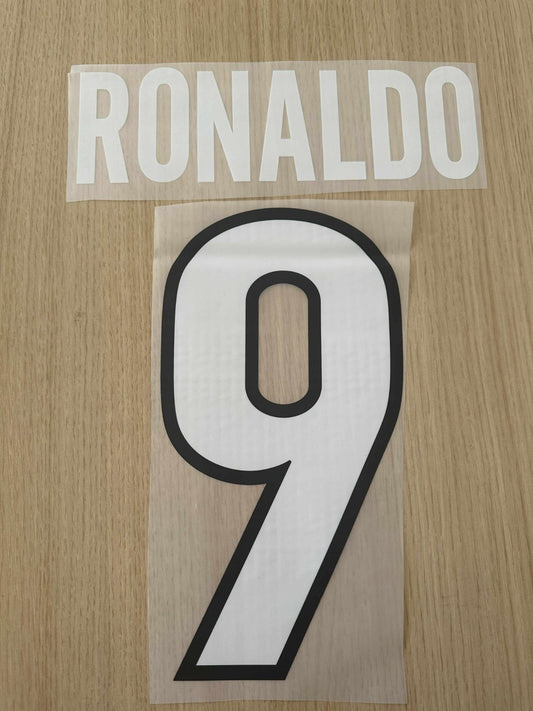 Ronaldo #9 1999-2000 Inter Milan Player  Size Plastic Serie A League Nameset